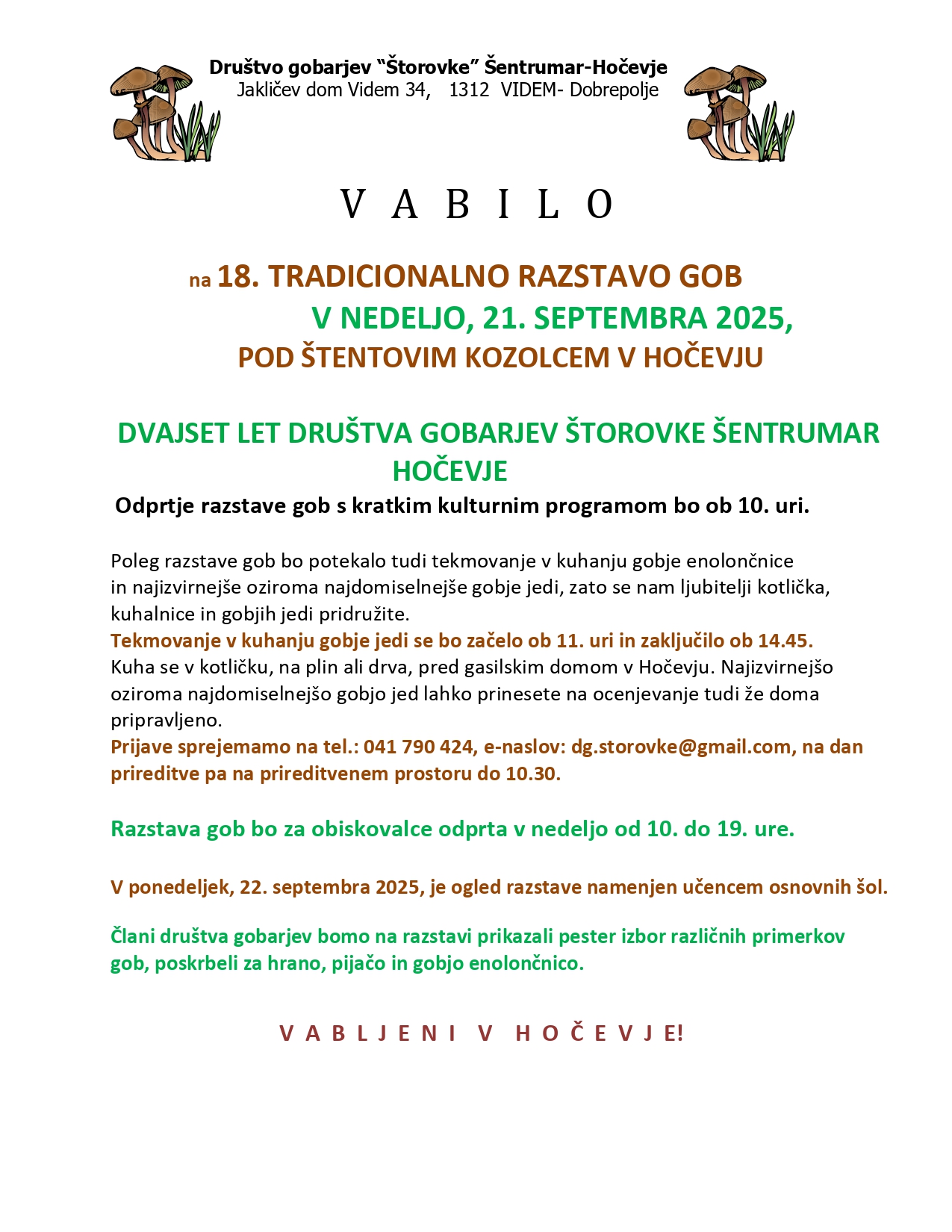 33. OBVESTILA - RAZSTAVA 2025 21.9.2025 - 22.9.2025 - VABILO na 18. RAZSTAVO GOB - lekt_page-0001